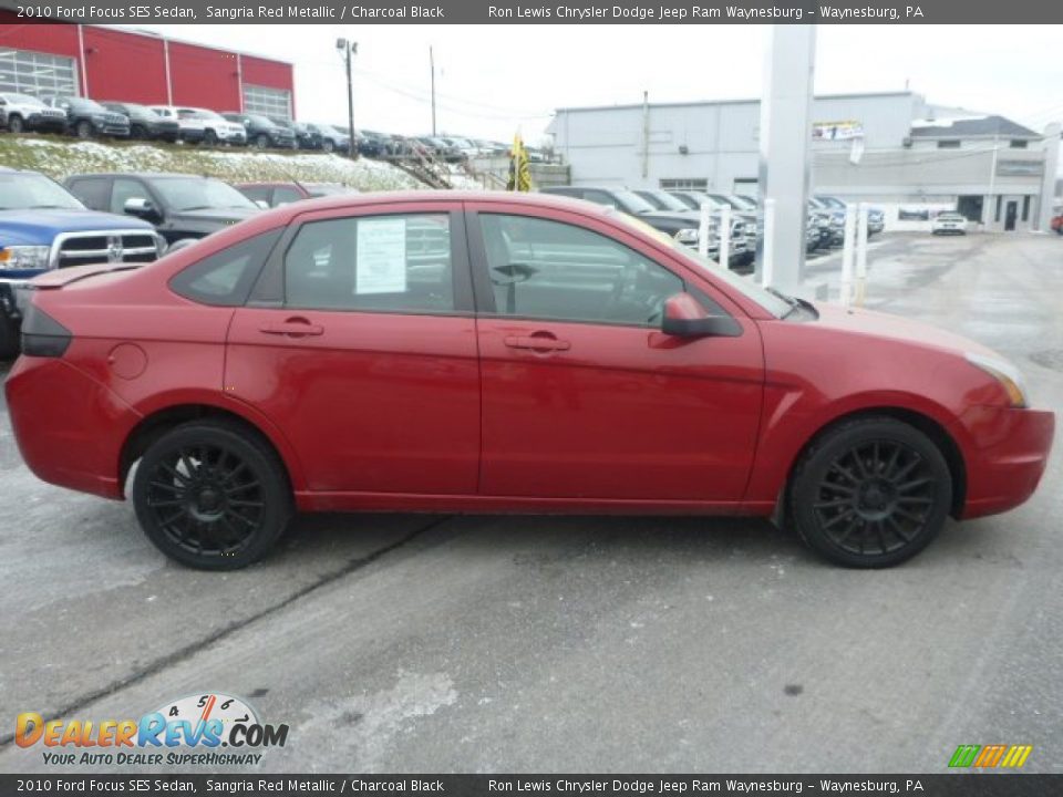 2010 Ford Focus SES Sedan Sangria Red Metallic / Charcoal Black Photo #6