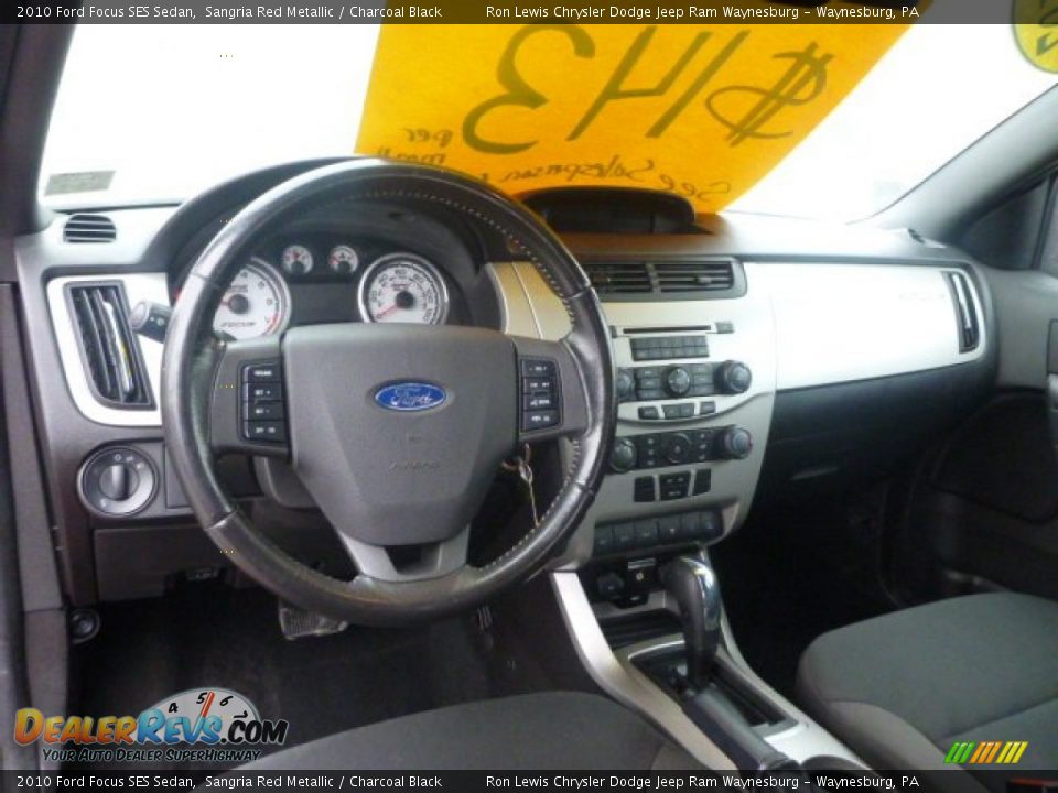 2010 Ford Focus SES Sedan Sangria Red Metallic / Charcoal Black Photo #12