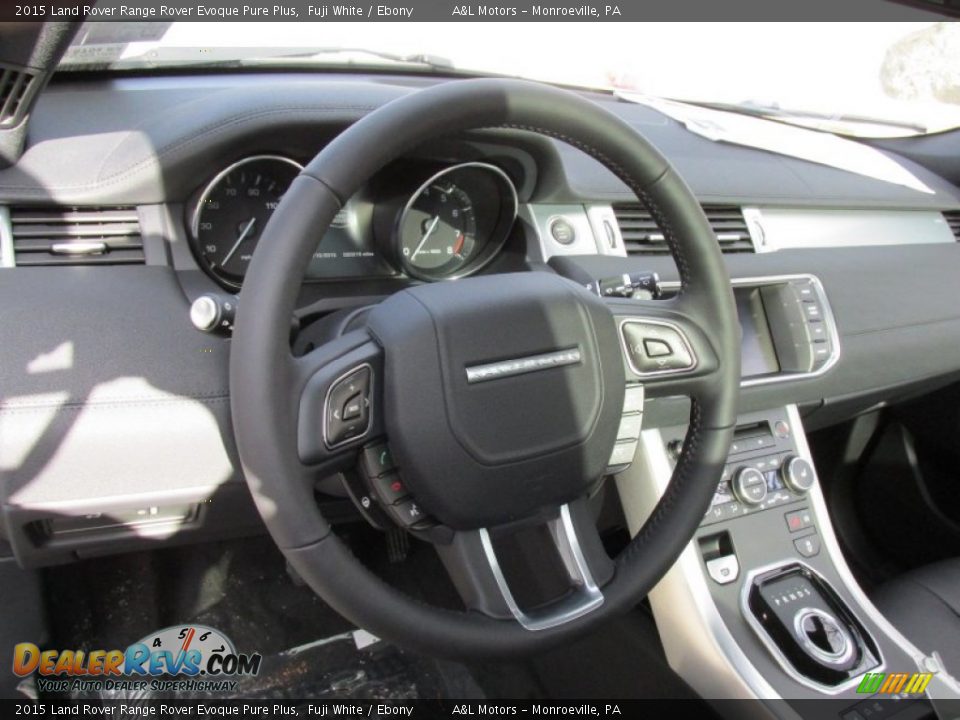 2015 Land Rover Range Rover Evoque Pure Plus Steering Wheel Photo #14