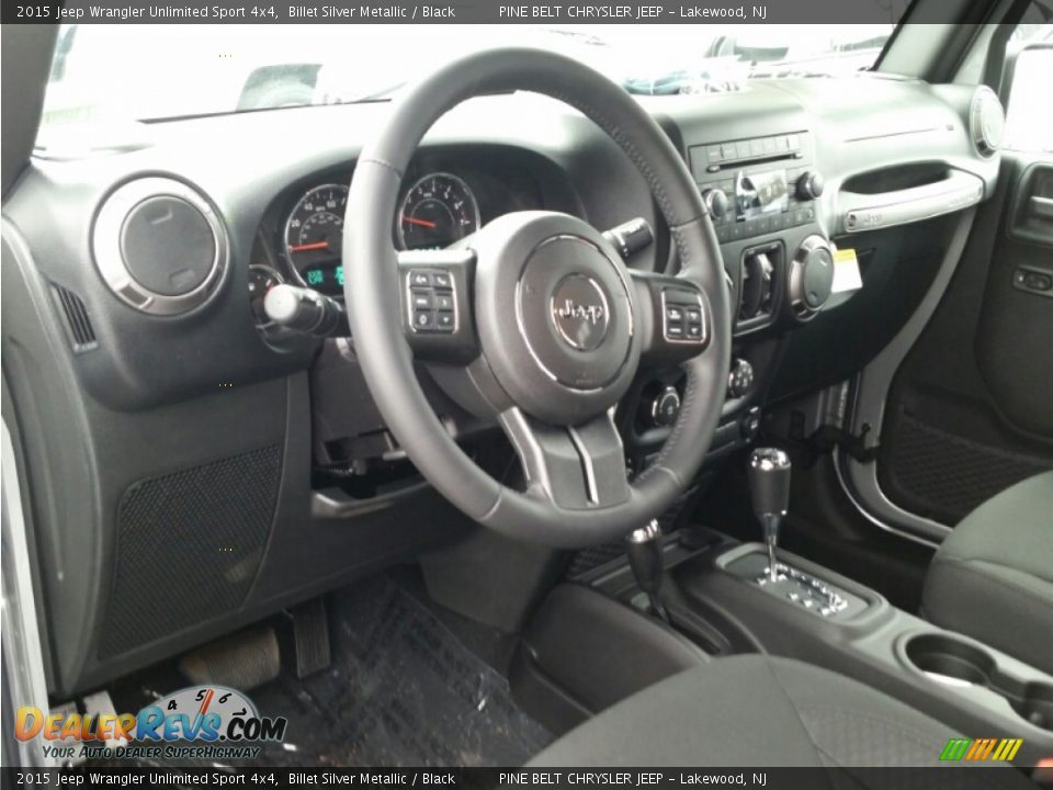 2015 Jeep Wrangler Unlimited Sport 4x4 Billet Silver Metallic / Black Photo #7