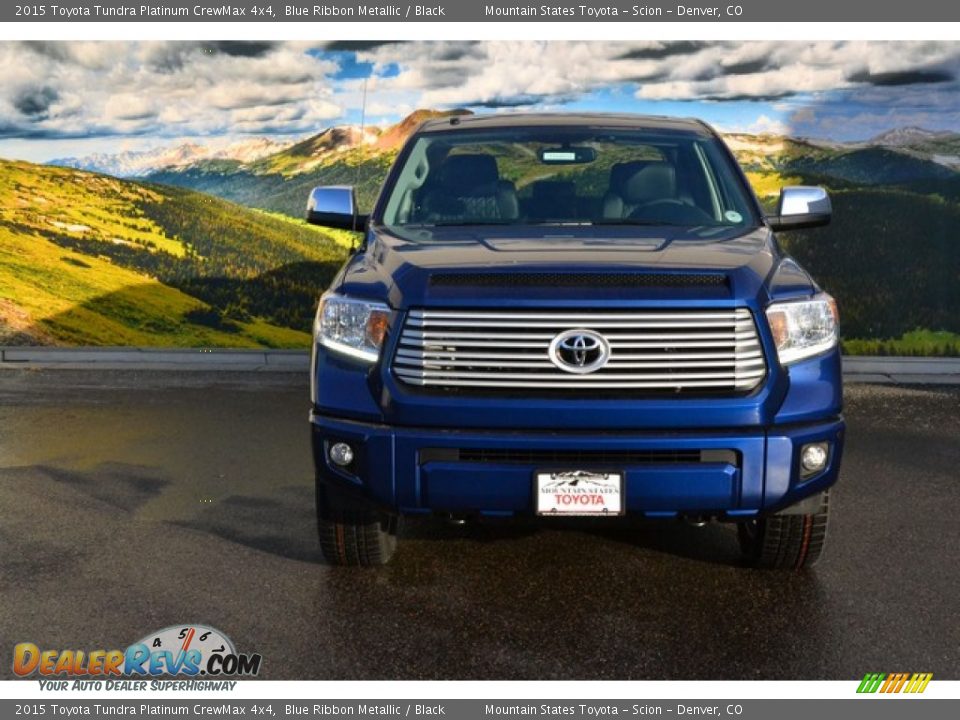 2015 Toyota Tundra Platinum CrewMax 4x4 Blue Ribbon Metallic / Black Photo #2