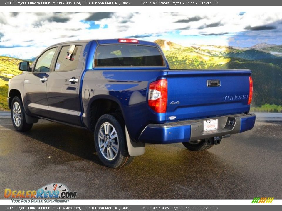2015 Toyota Tundra Platinum CrewMax 4x4 Blue Ribbon Metallic / Black Photo #3