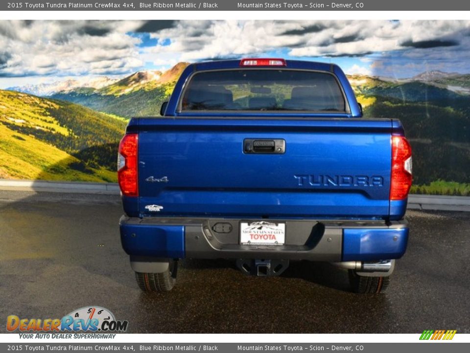 2015 Toyota Tundra Platinum CrewMax 4x4 Blue Ribbon Metallic / Black Photo #4