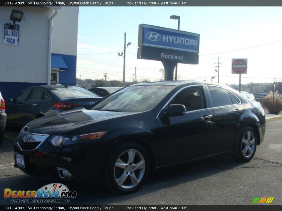 2012 Acura TSX Technology Sedan Crystal Black Pearl / Taupe Photo #1