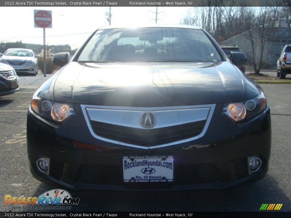 2012 Acura TSX Technology Sedan Crystal Black Pearl / Taupe Photo #2