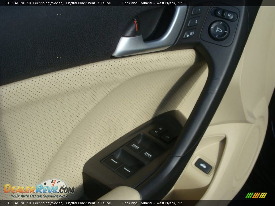 2012 Acura TSX Technology Sedan Crystal Black Pearl / Taupe Photo #8