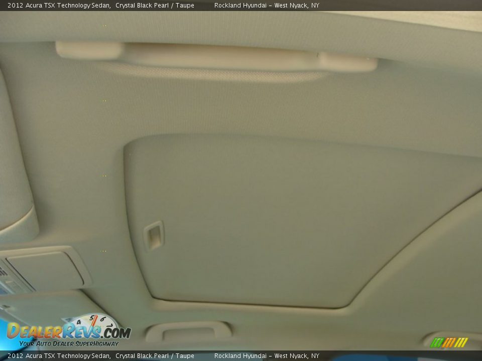 2012 Acura TSX Technology Sedan Crystal Black Pearl / Taupe Photo #11