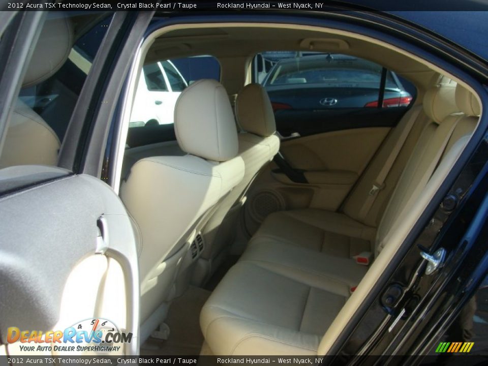 2012 Acura TSX Technology Sedan Crystal Black Pearl / Taupe Photo #21