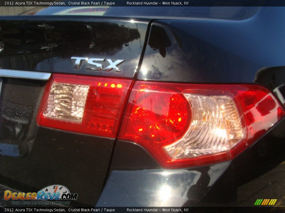 2012 Acura TSX Technology Sedan Crystal Black Pearl / Taupe Photo #23