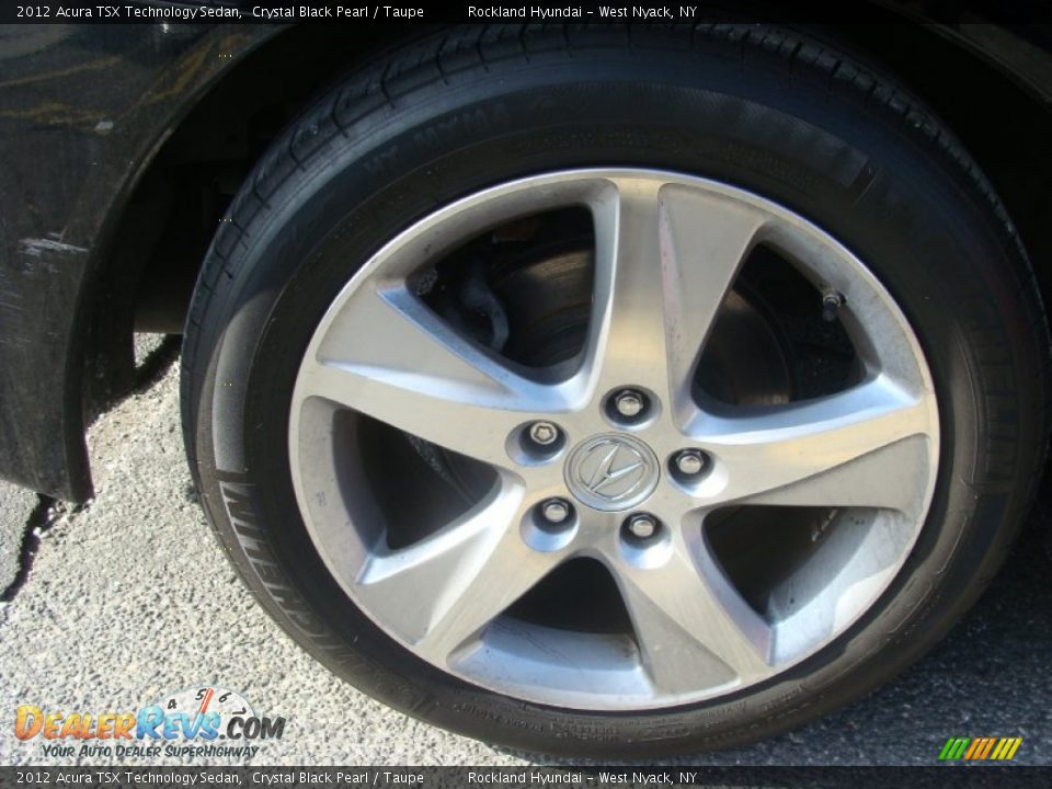 2012 Acura TSX Technology Sedan Crystal Black Pearl / Taupe Photo #28