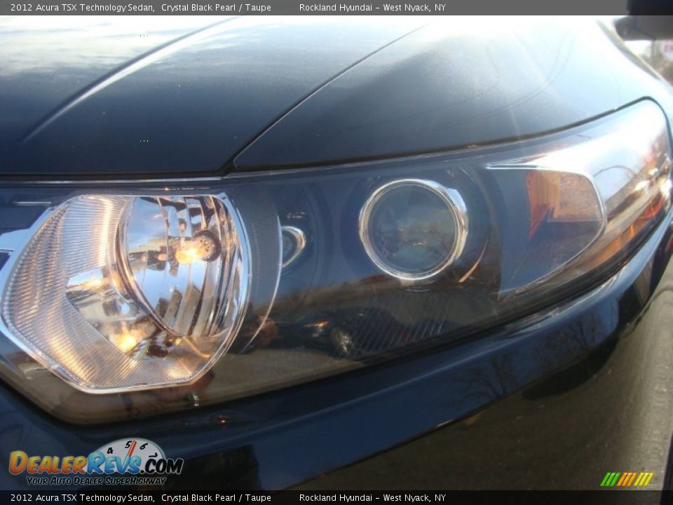 2012 Acura TSX Technology Sedan Crystal Black Pearl / Taupe Photo #31