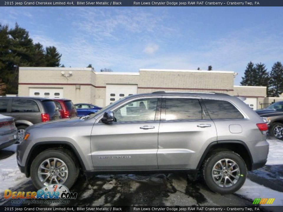 2015 Jeep Grand Cherokee Limited 4x4 Billet Silver Metallic / Black Photo #2