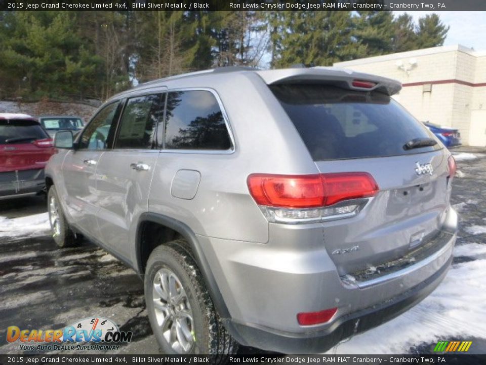 2015 Jeep Grand Cherokee Limited 4x4 Billet Silver Metallic / Black Photo #3