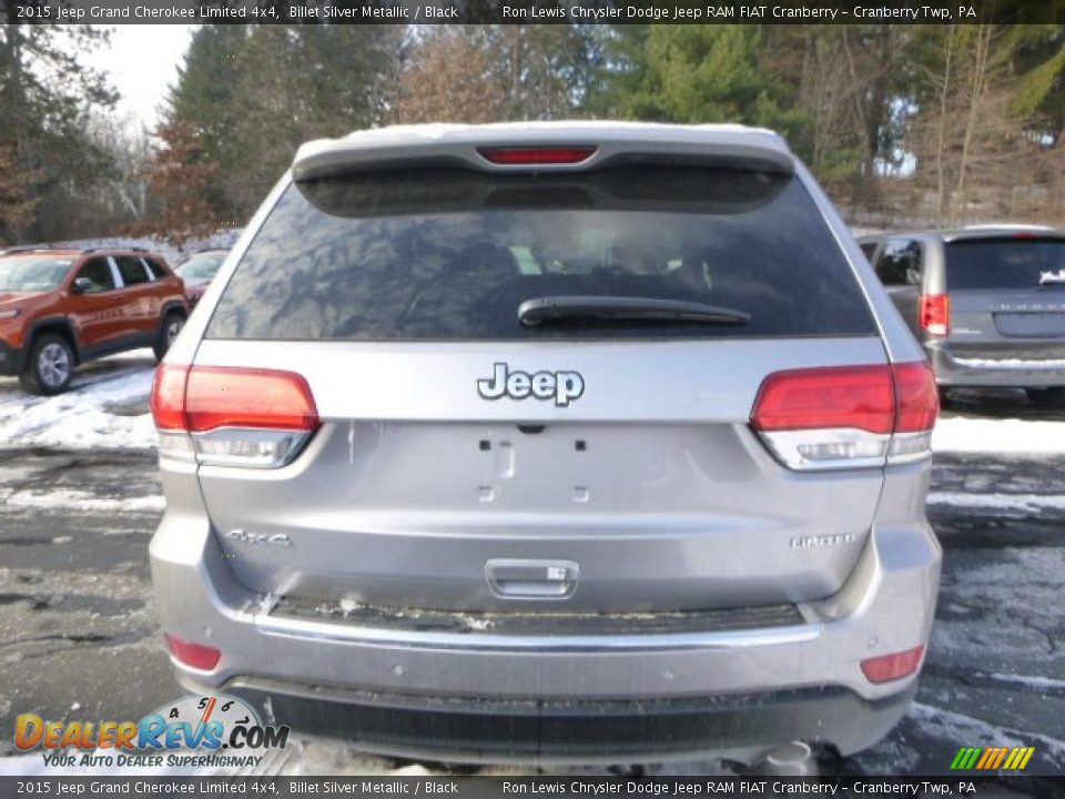 2015 Jeep Grand Cherokee Limited 4x4 Billet Silver Metallic / Black Photo #4