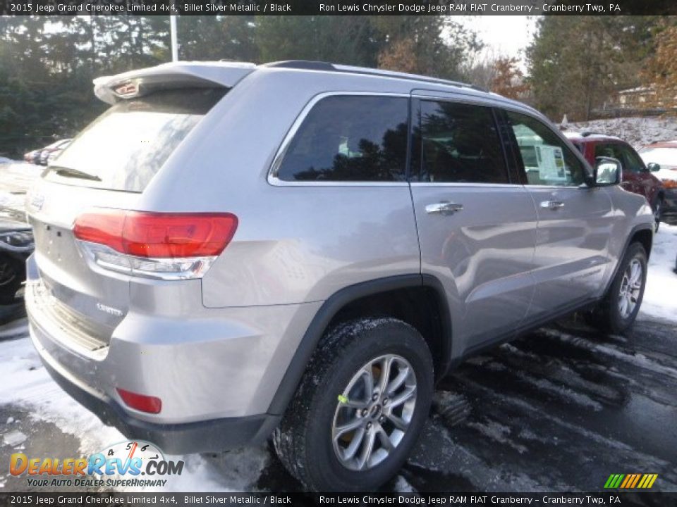 2015 Jeep Grand Cherokee Limited 4x4 Billet Silver Metallic / Black Photo #5