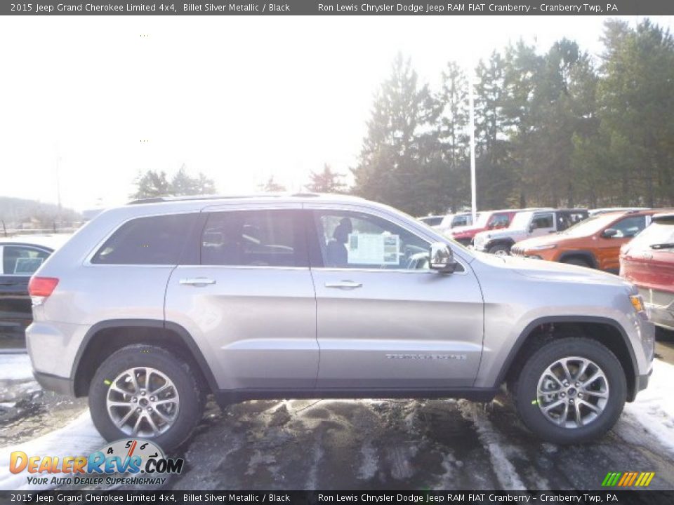 2015 Jeep Grand Cherokee Limited 4x4 Billet Silver Metallic / Black Photo #6