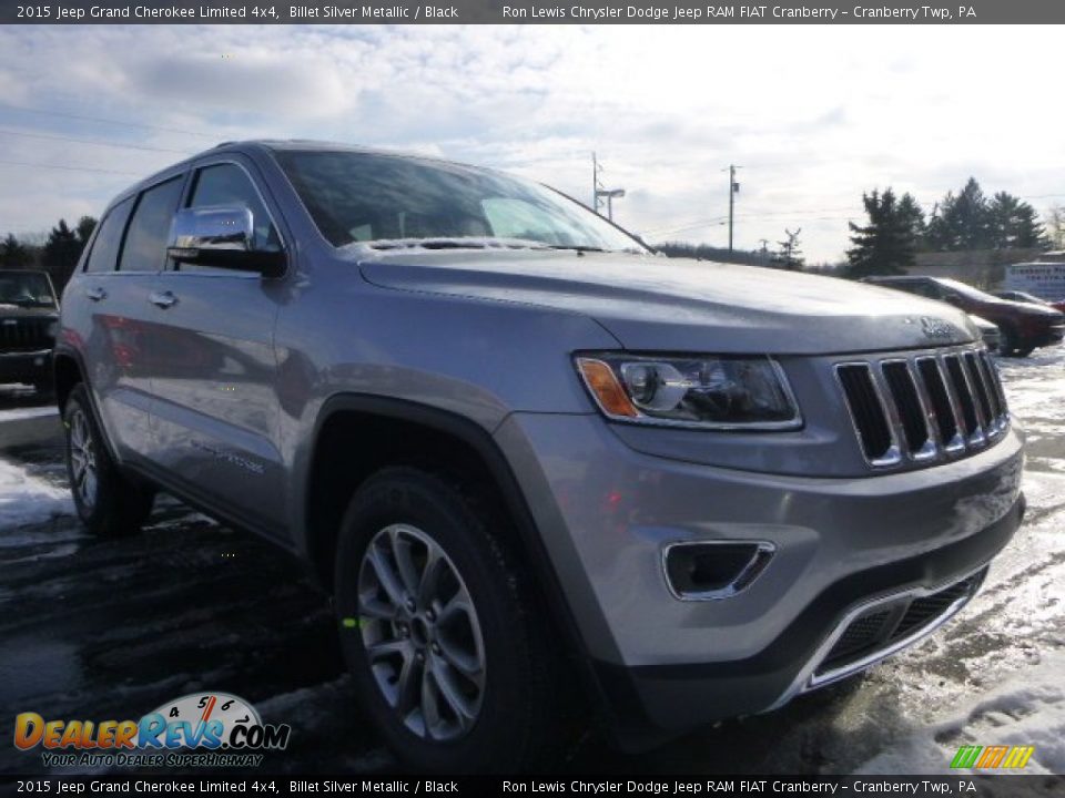 2015 Jeep Grand Cherokee Limited 4x4 Billet Silver Metallic / Black Photo #7