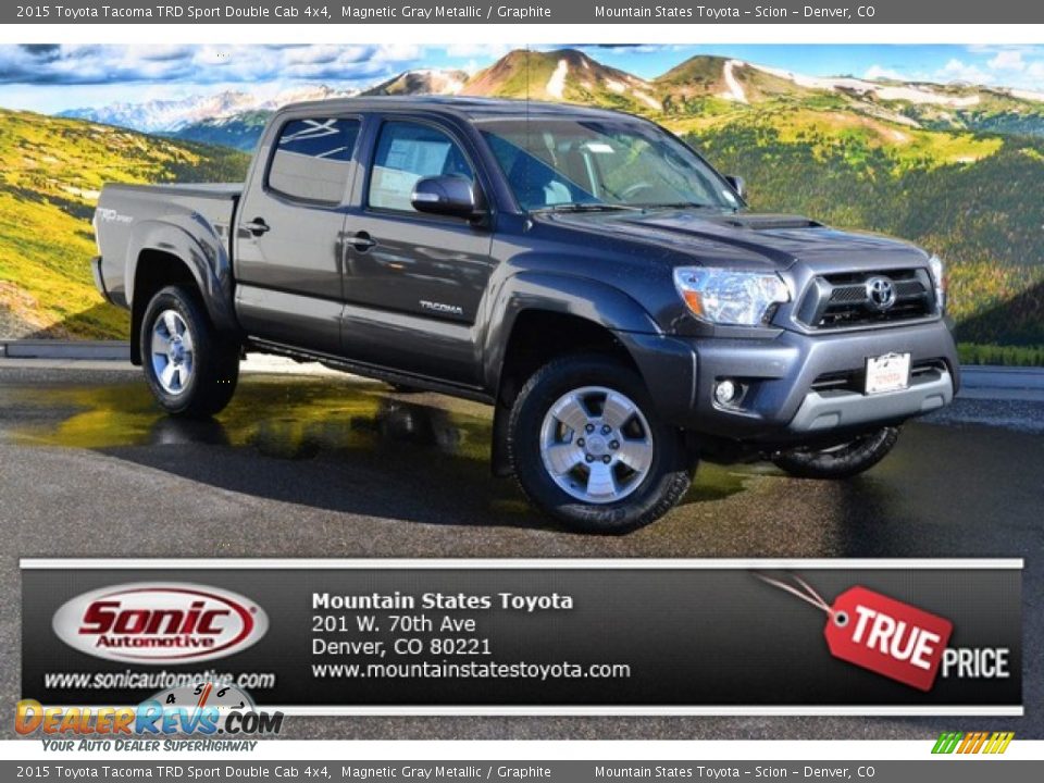 2015 Toyota Tacoma TRD Sport Double Cab 4x4 Magnetic Gray Metallic / Graphite Photo #1