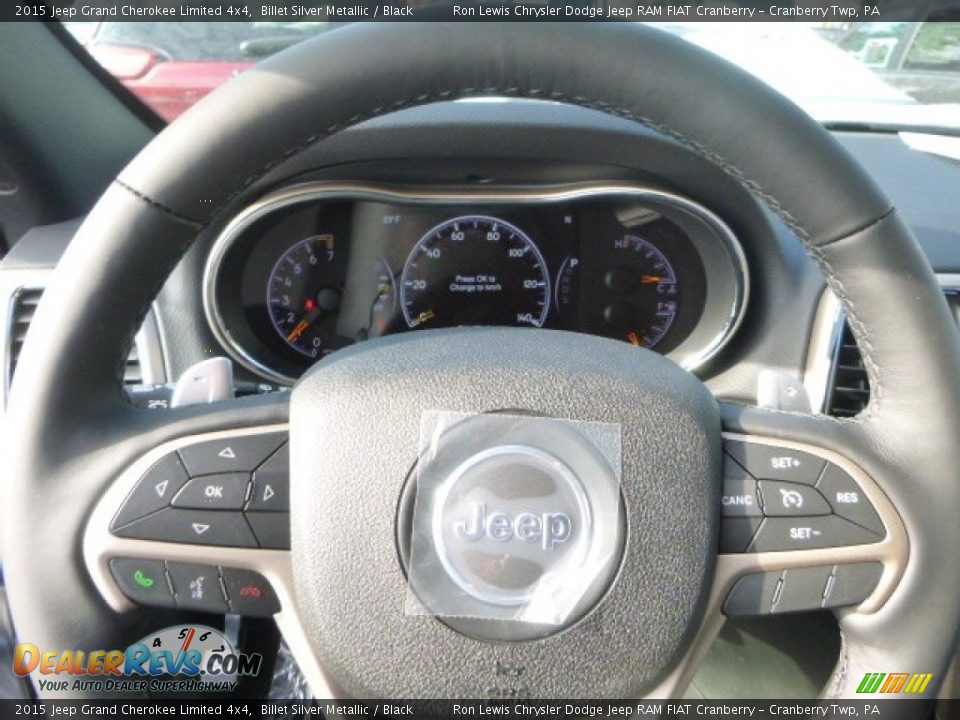 2015 Jeep Grand Cherokee Limited 4x4 Billet Silver Metallic / Black Photo #18