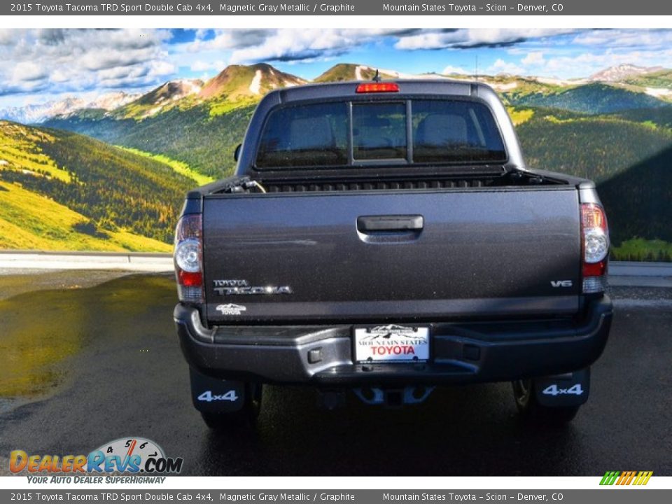 2015 Toyota Tacoma TRD Sport Double Cab 4x4 Magnetic Gray Metallic / Graphite Photo #4