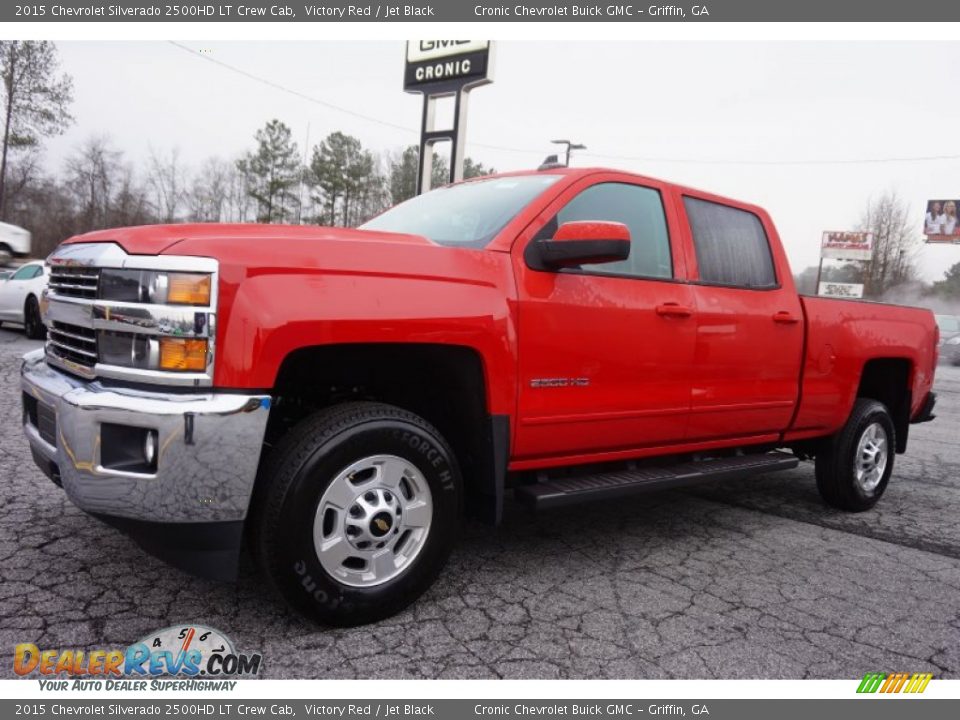 2015 Chevrolet Silverado 2500HD LT Crew Cab Victory Red / Jet Black Photo #3