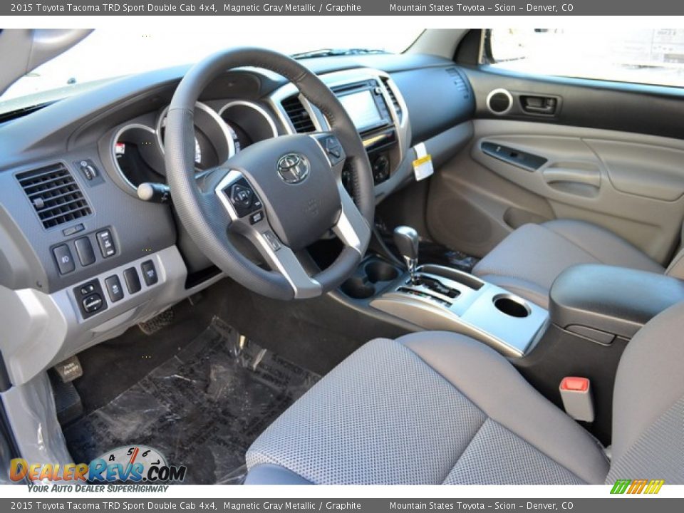 2015 Toyota Tacoma TRD Sport Double Cab 4x4 Magnetic Gray Metallic / Graphite Photo #5