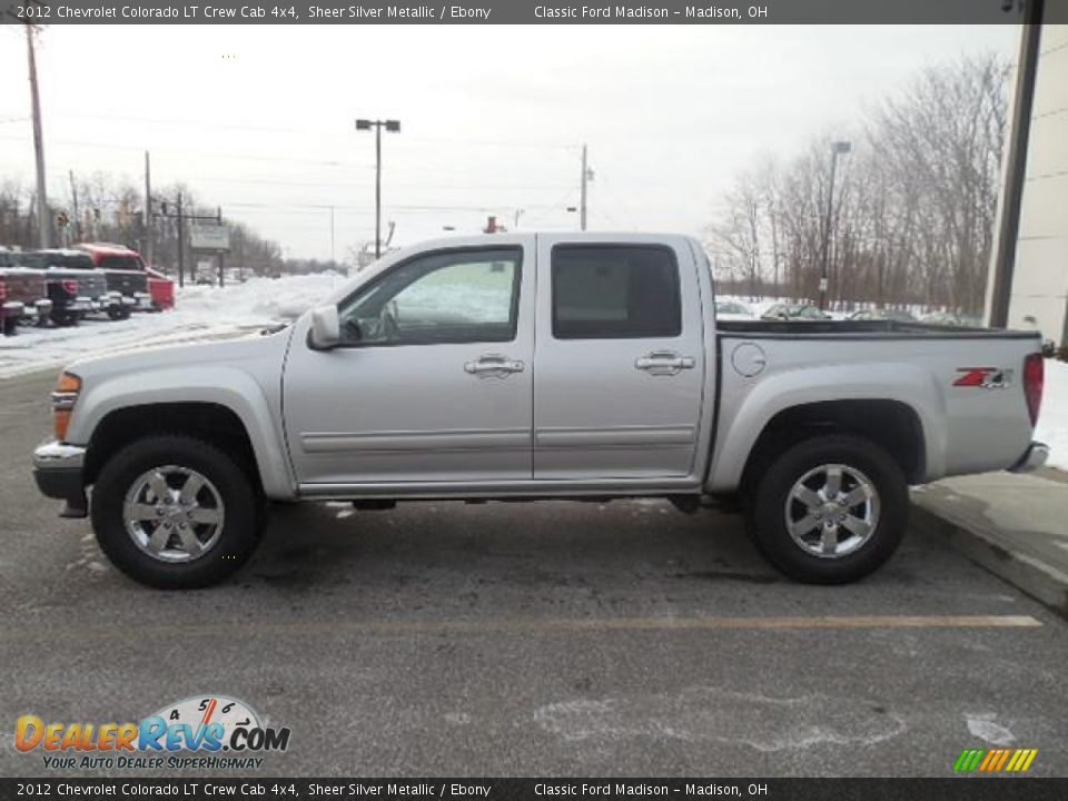 2012 Chevrolet Colorado LT Crew Cab 4x4 Sheer Silver Metallic / Ebony Photo #7