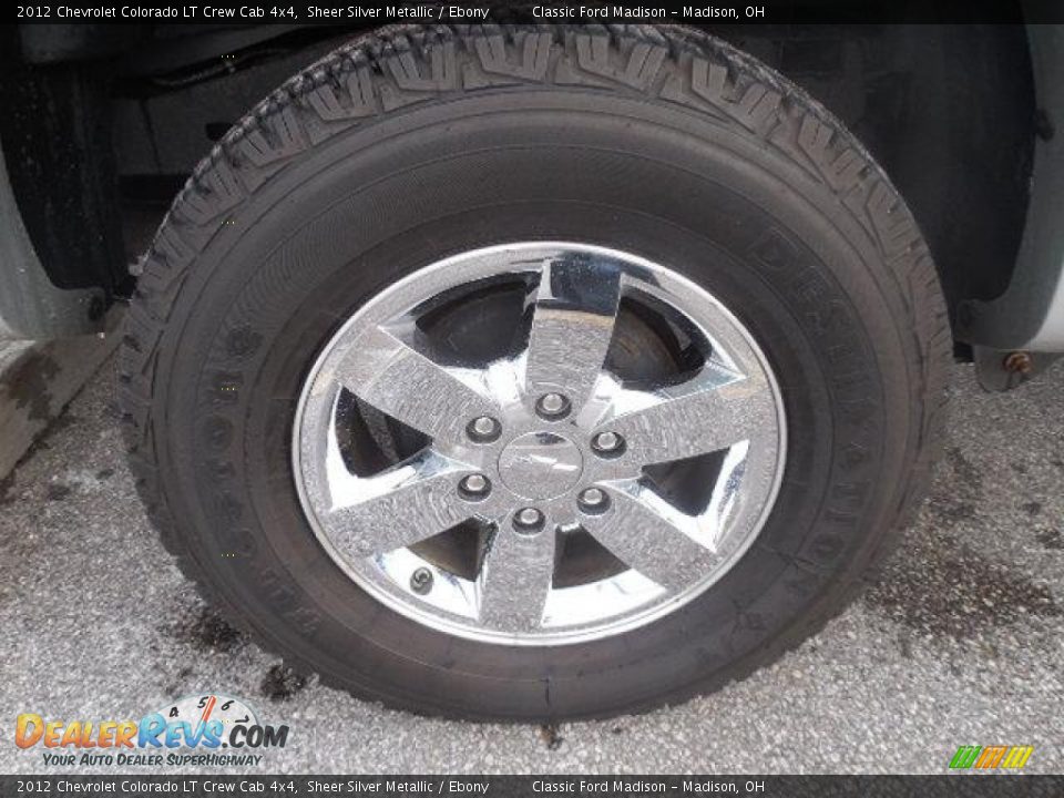 2012 Chevrolet Colorado LT Crew Cab 4x4 Sheer Silver Metallic / Ebony Photo #21