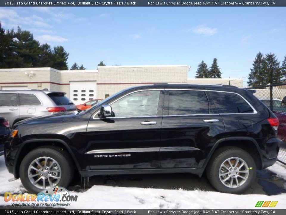 2015 Jeep Grand Cherokee Limited 4x4 Brilliant Black Crystal Pearl / Black Photo #2