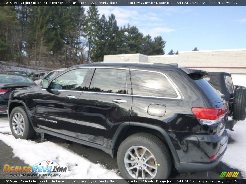 2015 Jeep Grand Cherokee Limited 4x4 Brilliant Black Crystal Pearl / Black Photo #3