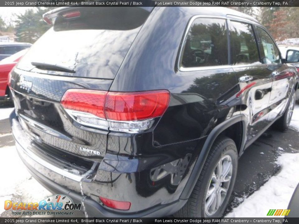 2015 Jeep Grand Cherokee Limited 4x4 Brilliant Black Crystal Pearl / Black Photo #4