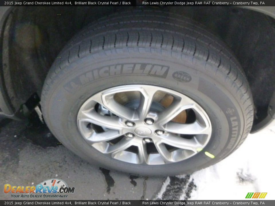 2015 Jeep Grand Cherokee Limited 4x4 Brilliant Black Crystal Pearl / Black Photo #6