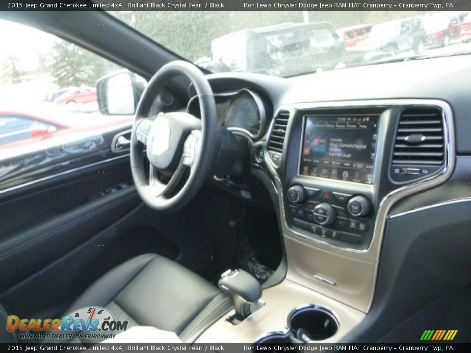 2015 Jeep Grand Cherokee Limited 4x4 Brilliant Black Crystal Pearl / Black Photo #7