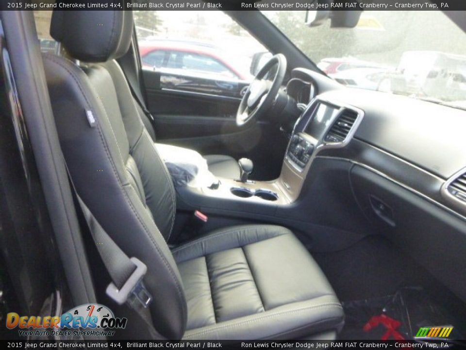2015 Jeep Grand Cherokee Limited 4x4 Brilliant Black Crystal Pearl / Black Photo #8