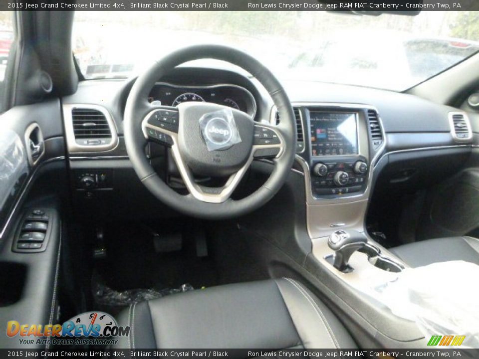 2015 Jeep Grand Cherokee Limited 4x4 Brilliant Black Crystal Pearl / Black Photo #11