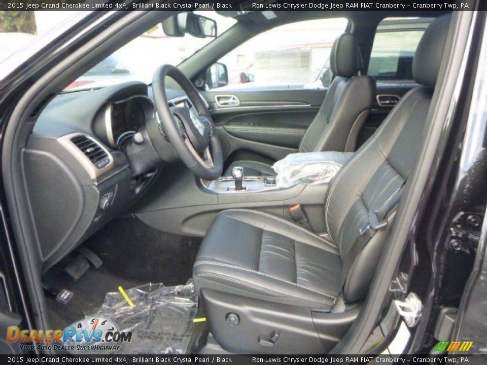 2015 Jeep Grand Cherokee Limited 4x4 Brilliant Black Crystal Pearl / Black Photo #12