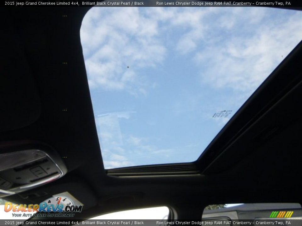 2015 Jeep Grand Cherokee Limited 4x4 Brilliant Black Crystal Pearl / Black Photo #14