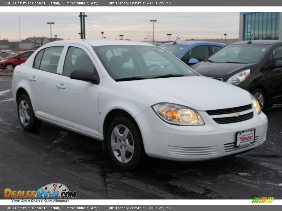 2008 Chevrolet Cobalt LS Sedan Summit White / Gray Photo #2