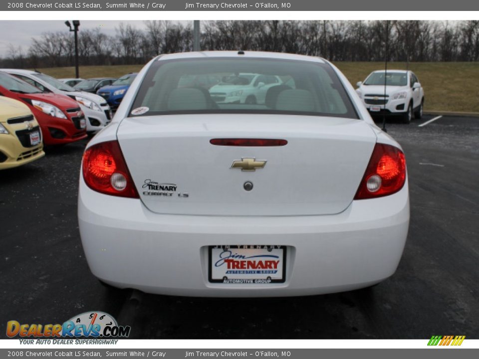 2008 Chevrolet Cobalt LS Sedan Summit White / Gray Photo #6
