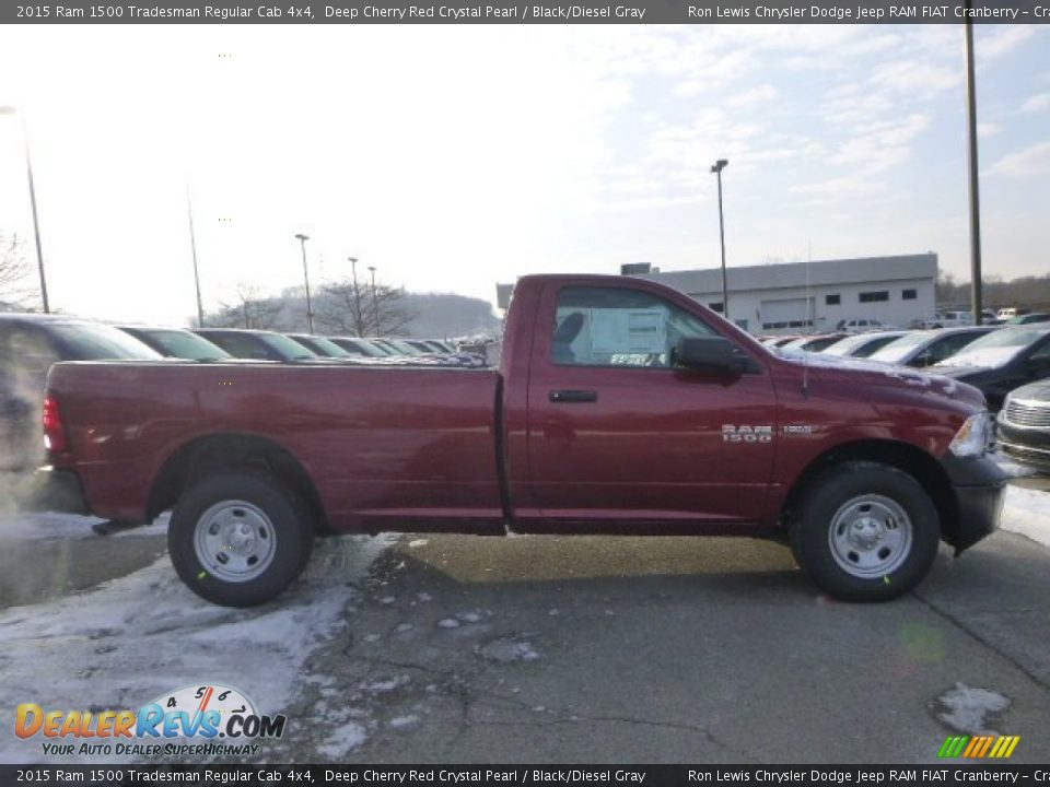 2015 Ram 1500 Tradesman Regular Cab 4x4 Deep Cherry Red Crystal Pearl / Black/Diesel Gray Photo #8