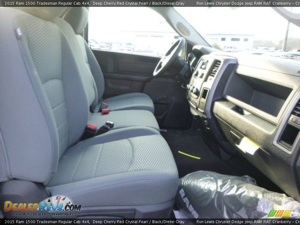 2015 Ram 1500 Tradesman Regular Cab 4x4 Deep Cherry Red Crystal Pearl / Black/Diesel Gray Photo #13
