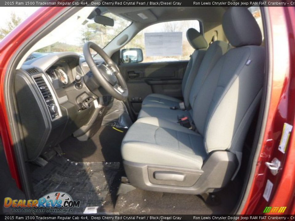 Front Seat of 2015 Ram 1500 Tradesman Regular Cab 4x4 Photo #14