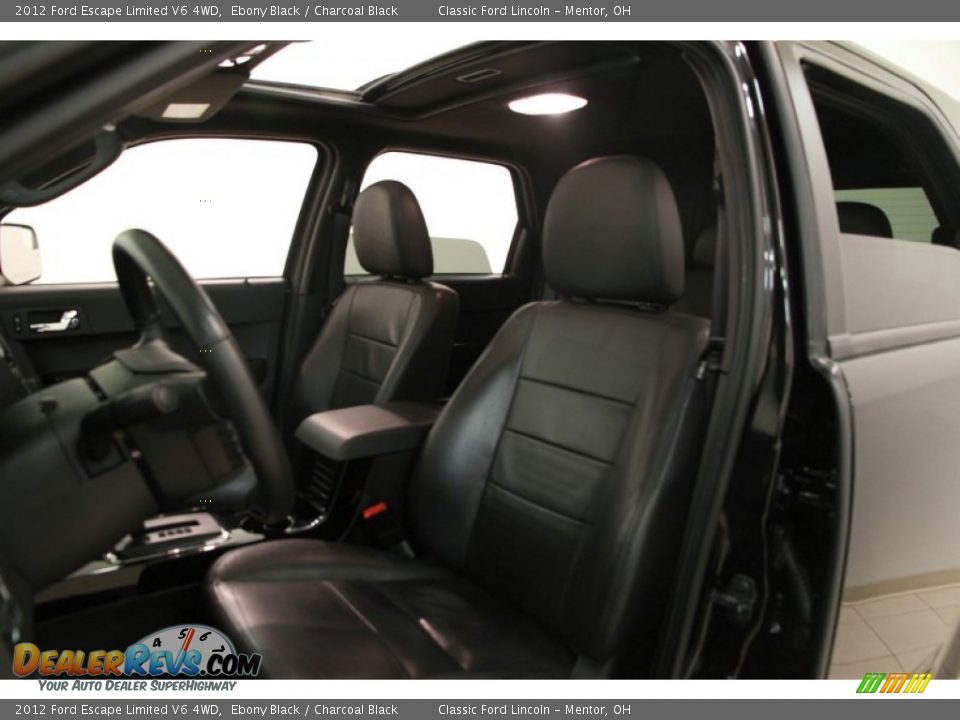 2012 Ford Escape Limited V6 4WD Ebony Black / Charcoal Black Photo #5