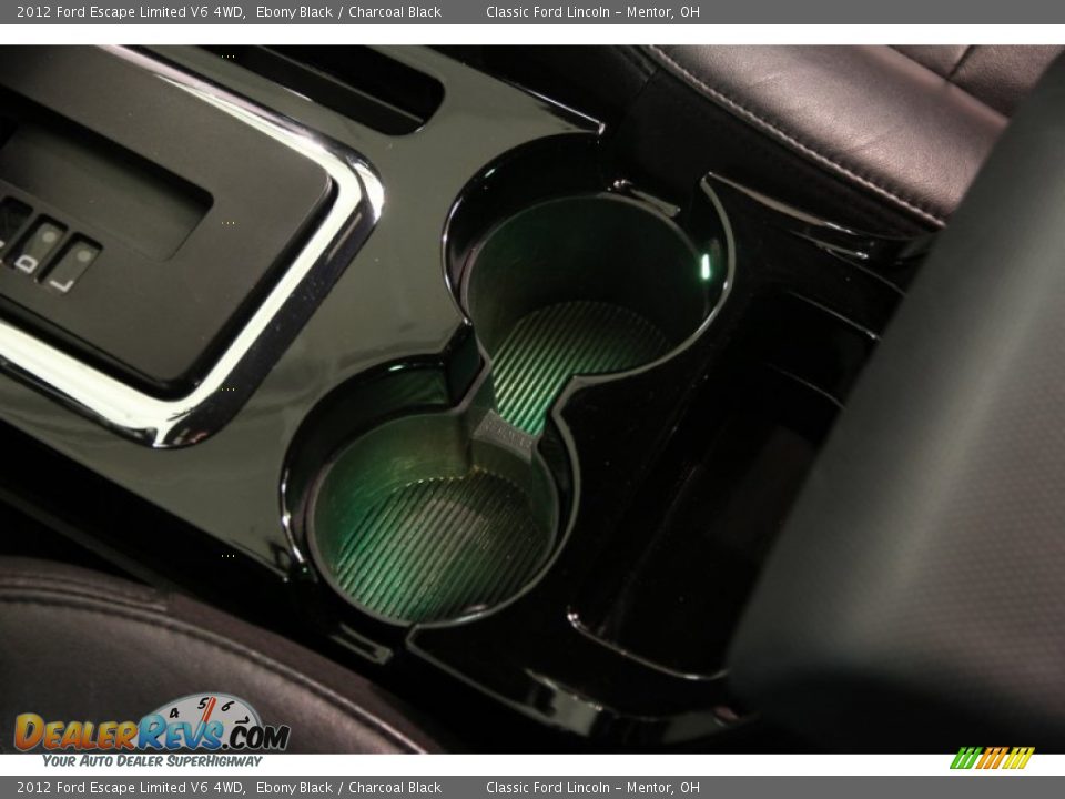 2012 Ford Escape Limited V6 4WD Ebony Black / Charcoal Black Photo #11