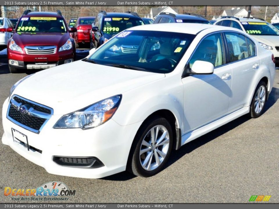 2013 Subaru Legacy 2.5i Premium Satin White Pearl / Ivory Photo #3