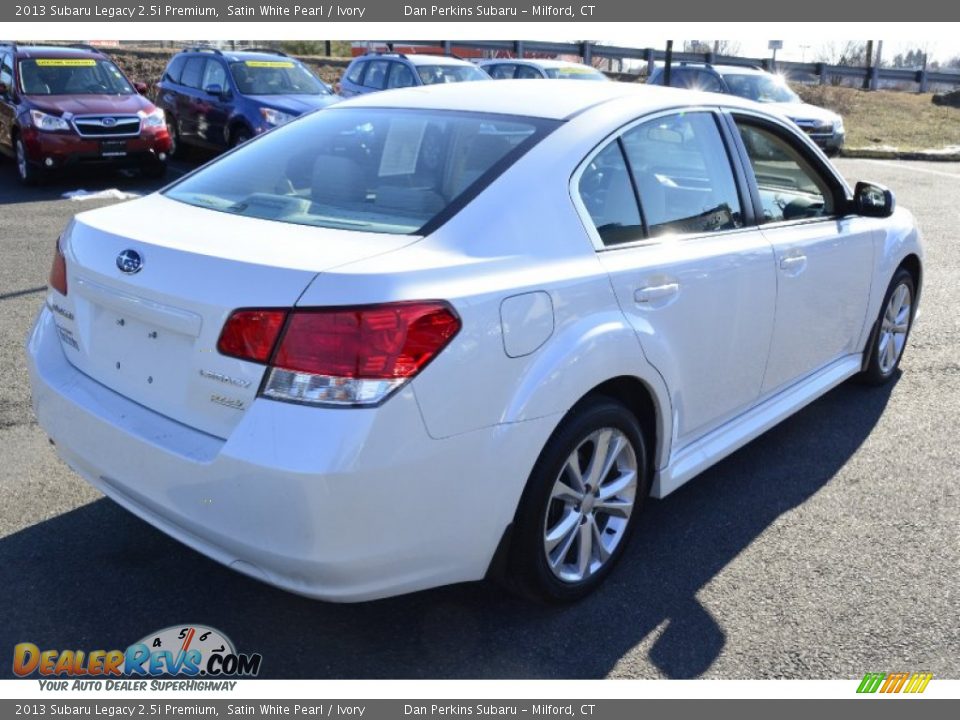 2013 Subaru Legacy 2.5i Premium Satin White Pearl / Ivory Photo #6