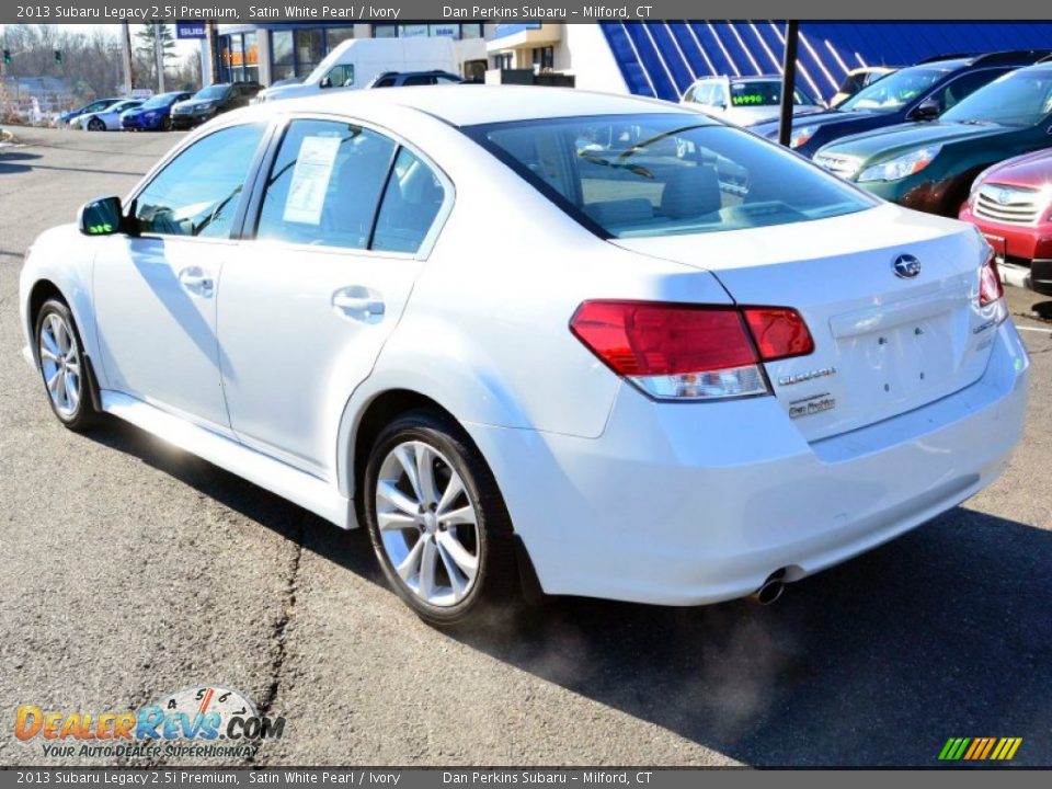 2013 Subaru Legacy 2.5i Premium Satin White Pearl / Ivory Photo #8