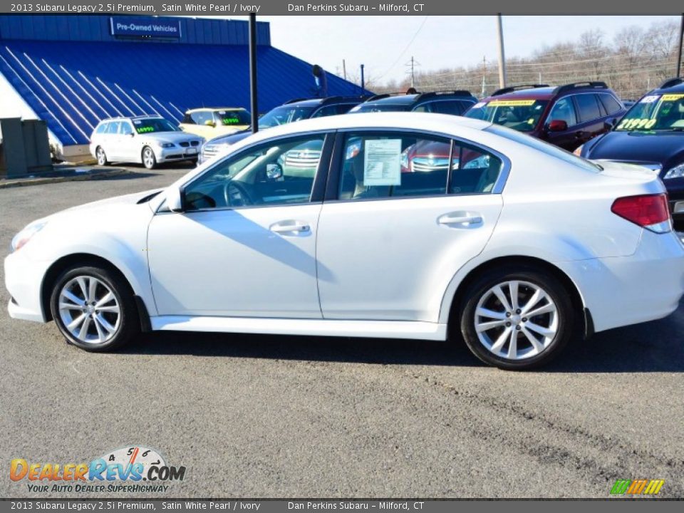 2013 Subaru Legacy 2.5i Premium Satin White Pearl / Ivory Photo #10