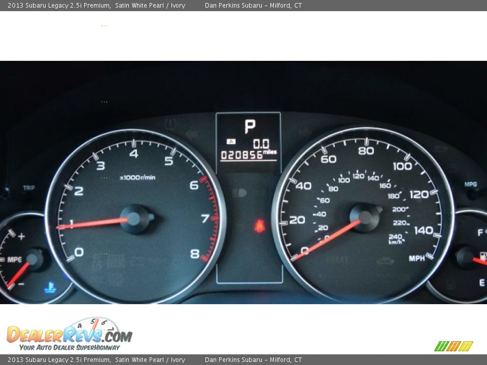 2013 Subaru Legacy 2.5i Premium Satin White Pearl / Ivory Photo #14