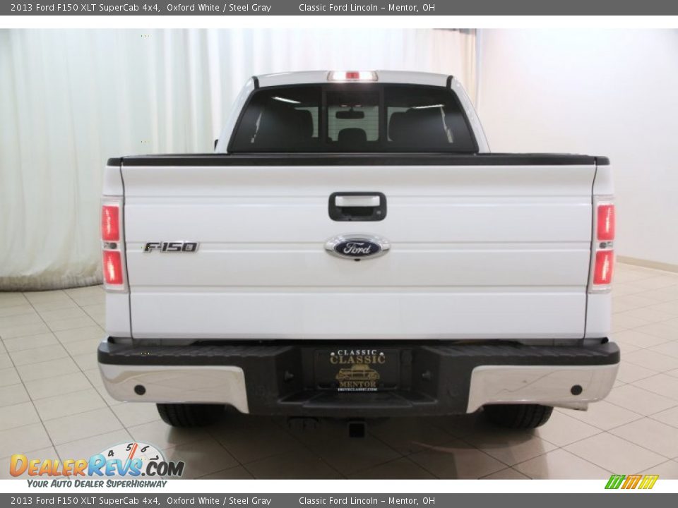 2013 Ford F150 XLT SuperCab 4x4 Oxford White / Steel Gray Photo #13